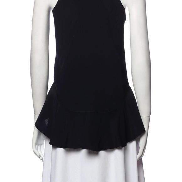 Chloé Silk Scoop Neck Frill Top - Picture 3 of 3